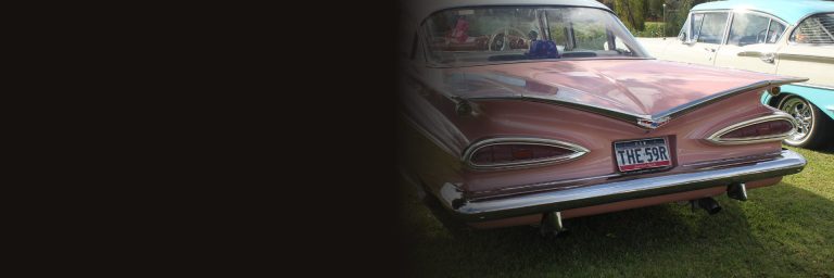 Heckansicht eines Chevrolet Bel Air von 1959