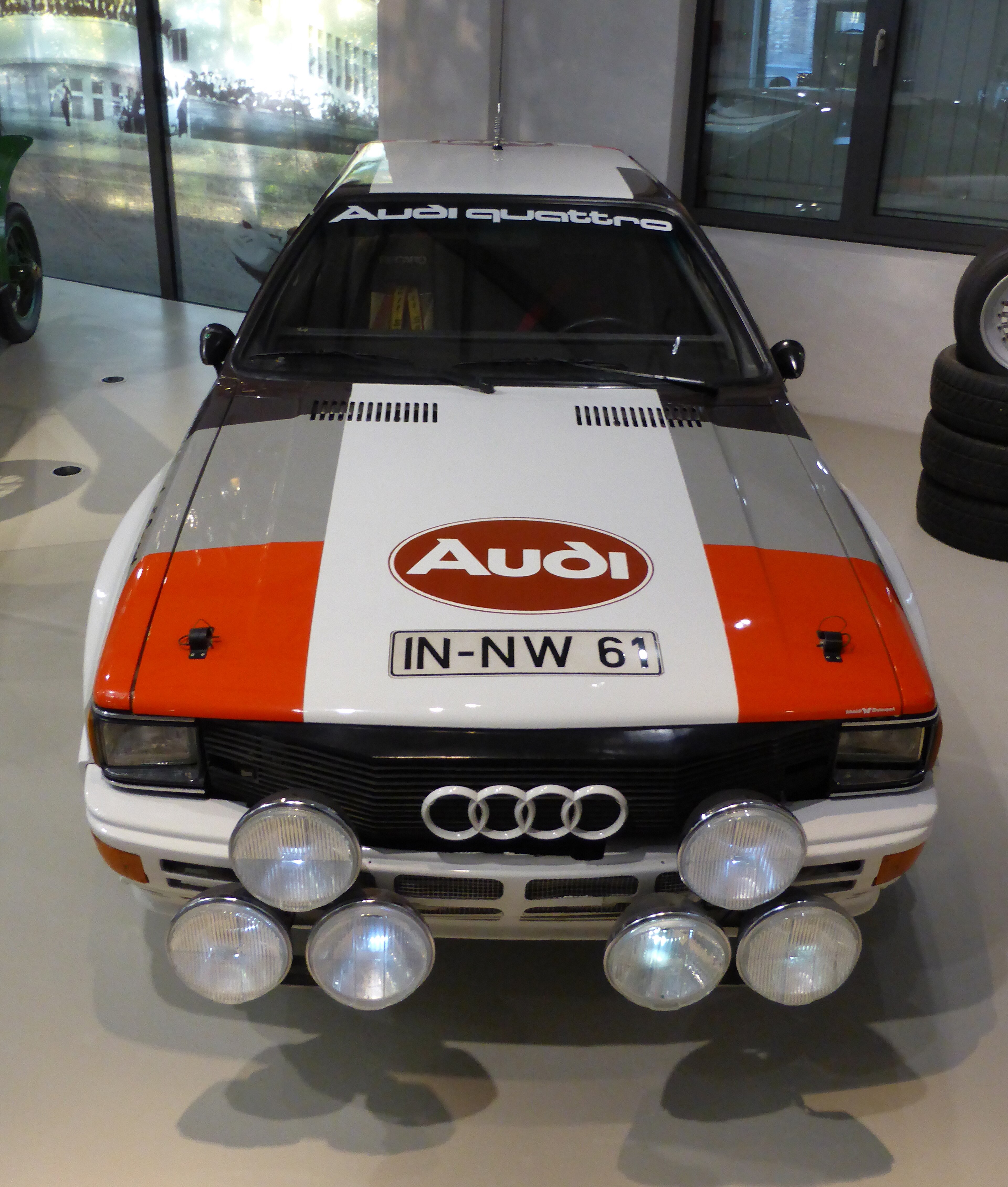 Audi quattro in Rallyeausführung von 1983, Detailansicht