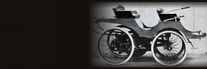 Der erste Lanchester von 1895, das erste in Großbritannien gebaute vierrädrige Automobil
