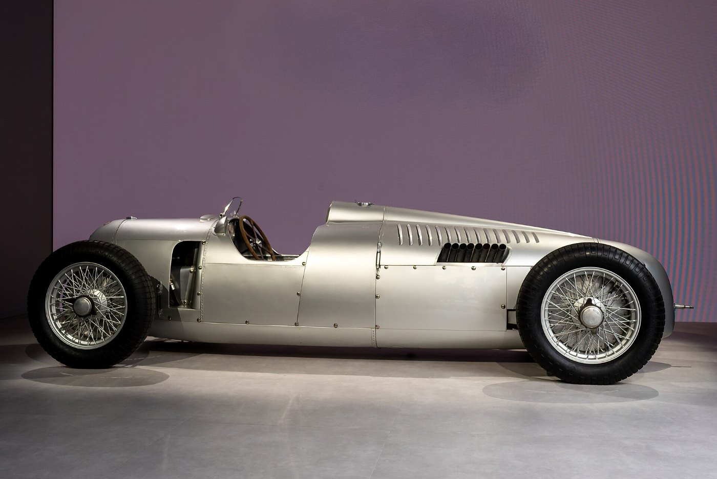 Silberner Auto-Union-Grand-Prix-Rennwagen Typ C