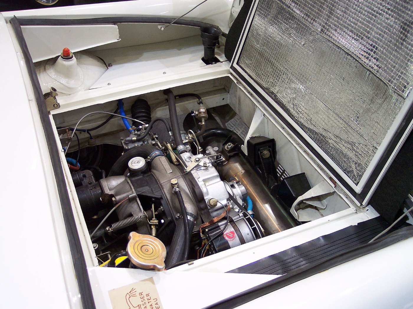 Einscheiben-Kreiskolbenmotor im Heck des NSU Wankel Spider