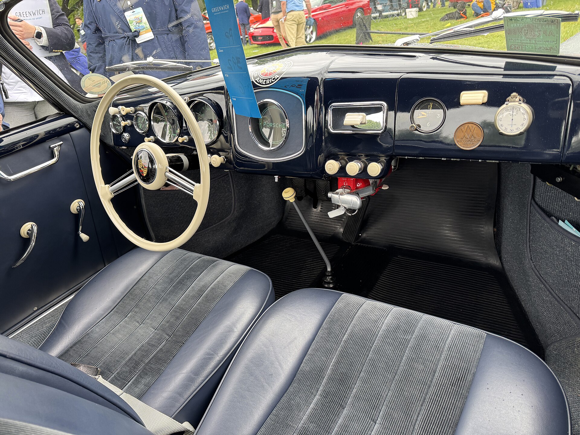 Armaturenbrett eines Porsche 356 1500 Super von 1953