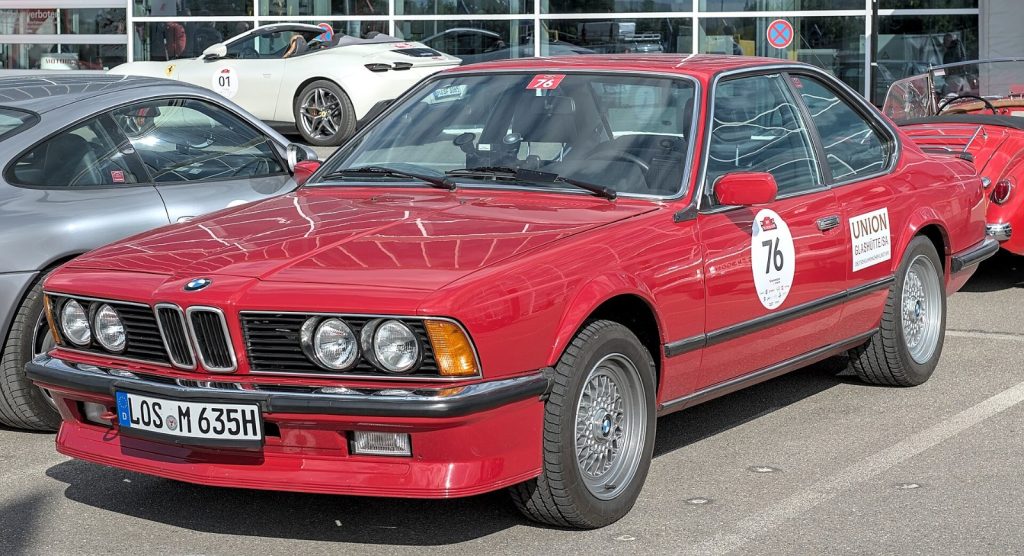 BMW M635 CSi der Baureihe E24 von 1985 bei einer Klassikrallye
