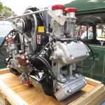 Vierzylinder-Boxermotor Typ 547 mit Königswellenantrieb